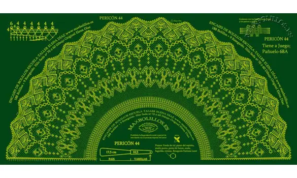 Picado Abanico Pericón 44