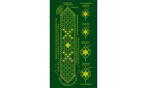 Picado Pulsera 6 y pendientes