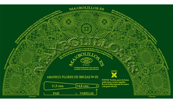 Picado Abanico Flores de Brujas 01