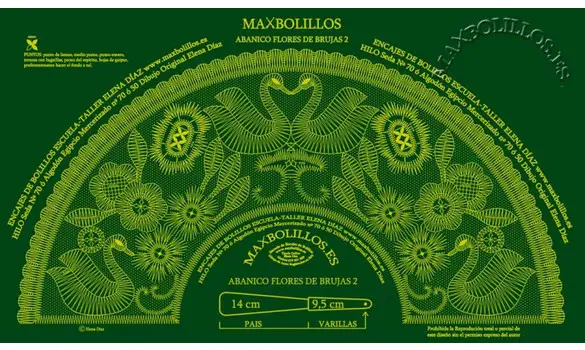 Picado Abanico Flores de Brujas 02