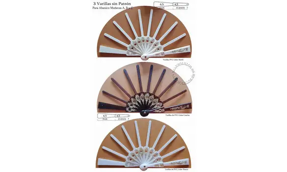 Varillas Para Abanicos Muñecas 1