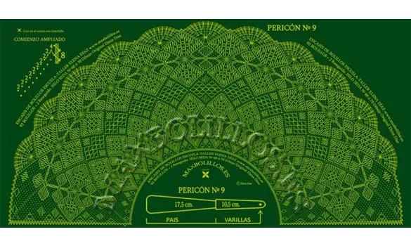 Picado Abanico Pericón 9