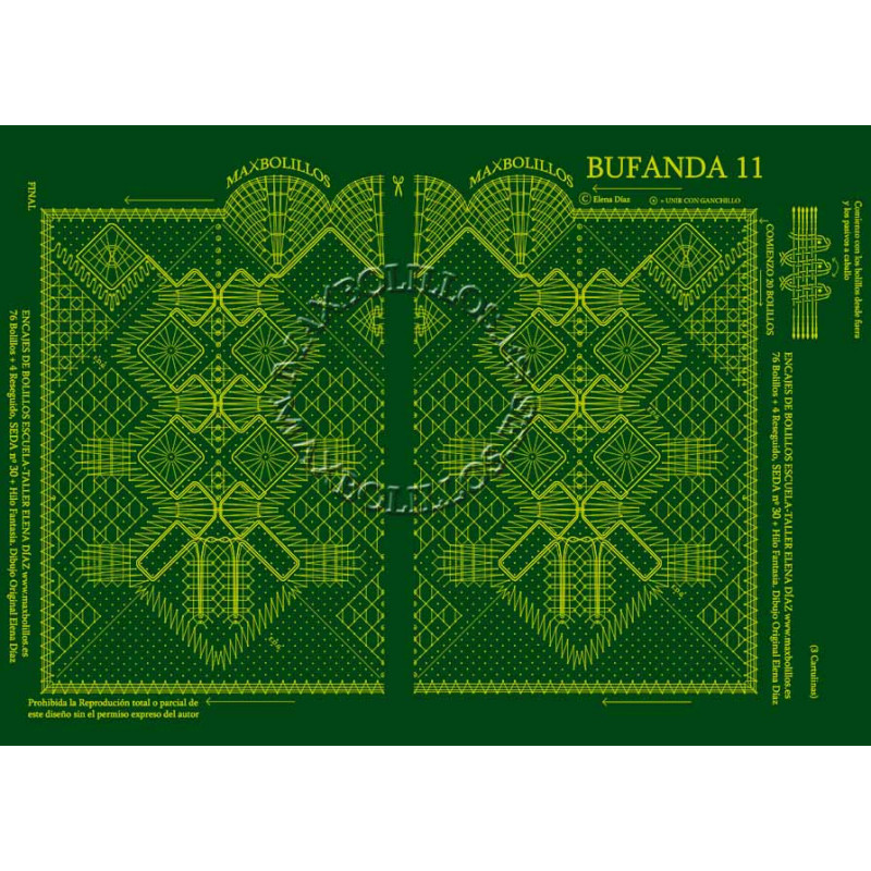 [08020110] Picado Bufanda 11