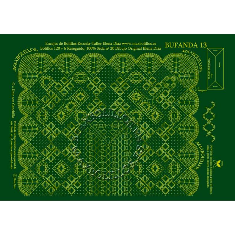 [08020130] Picado Bufanda 13
