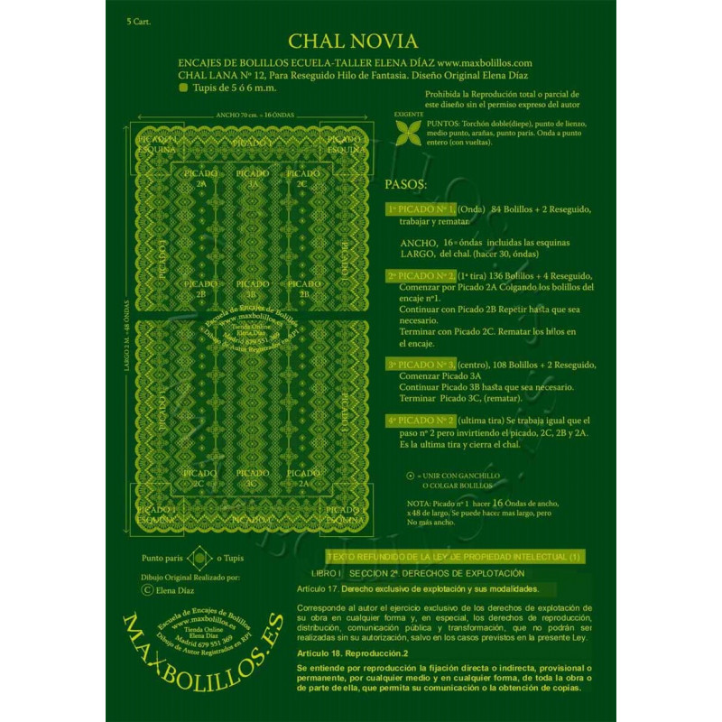 [08030017] Picado Chal Novia
