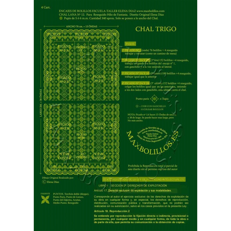 [08030019] Picado Chal Trigo